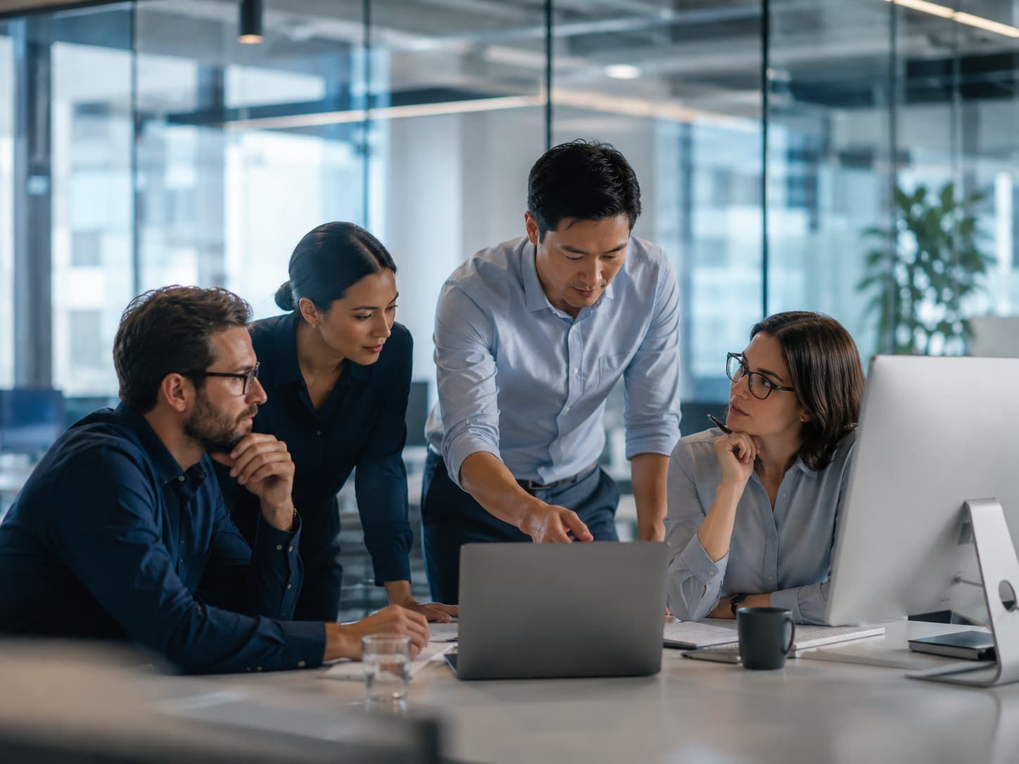 Business technology consulting team