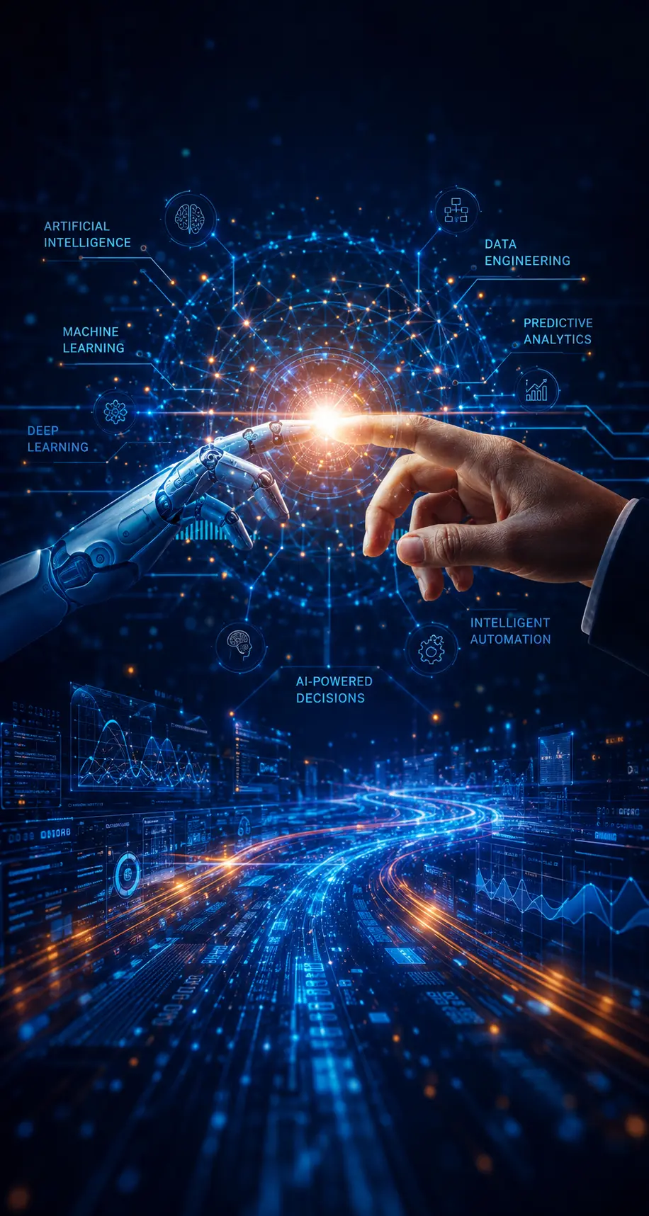 AI and machine learning technology interface