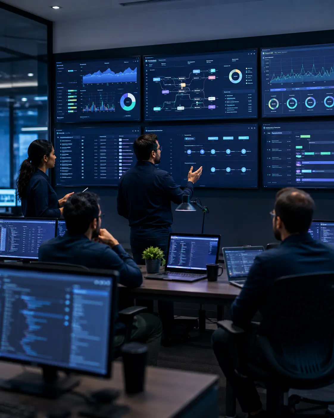 Application support and performance monitoring dashboard