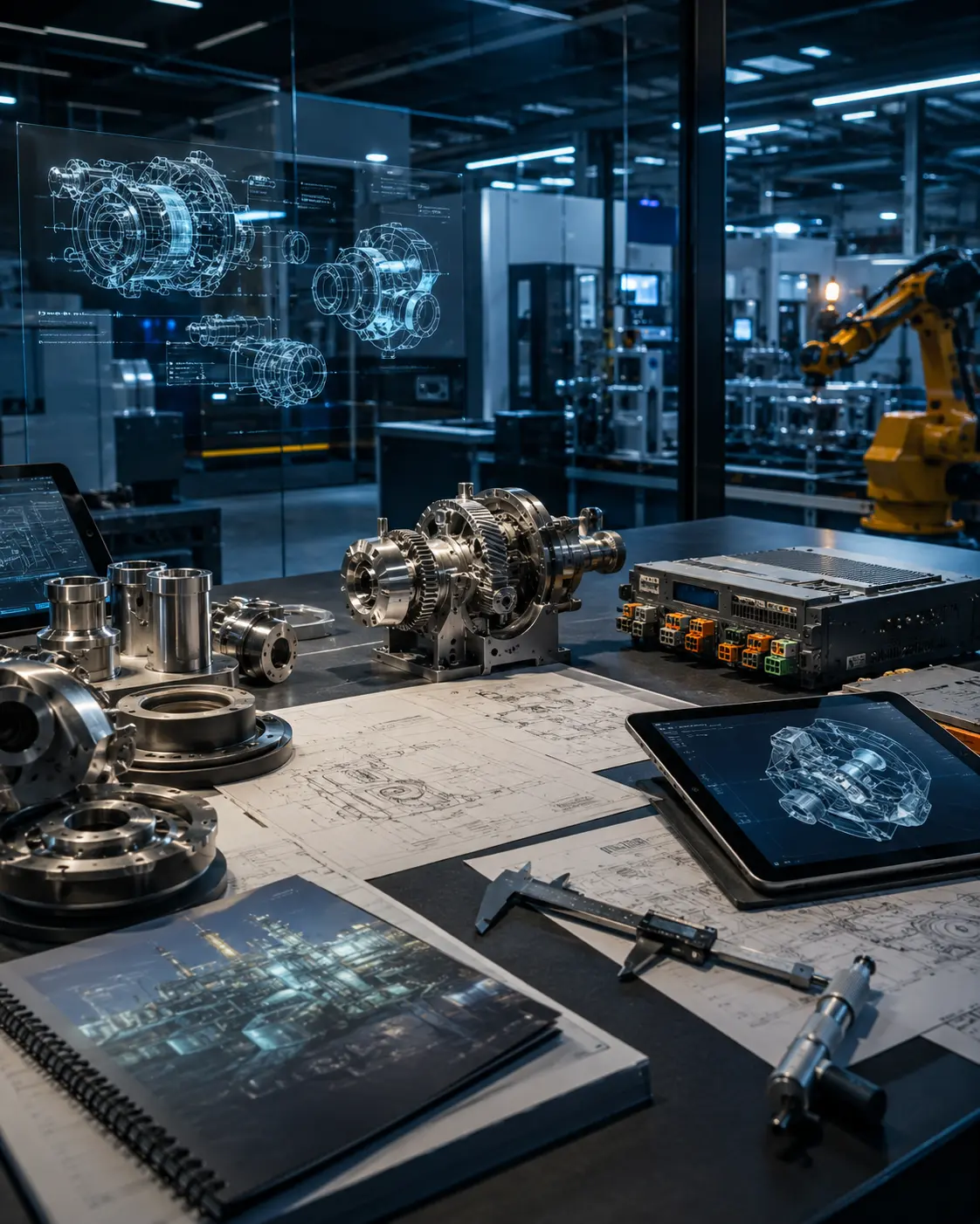 Mechanical engineering and product development workspace