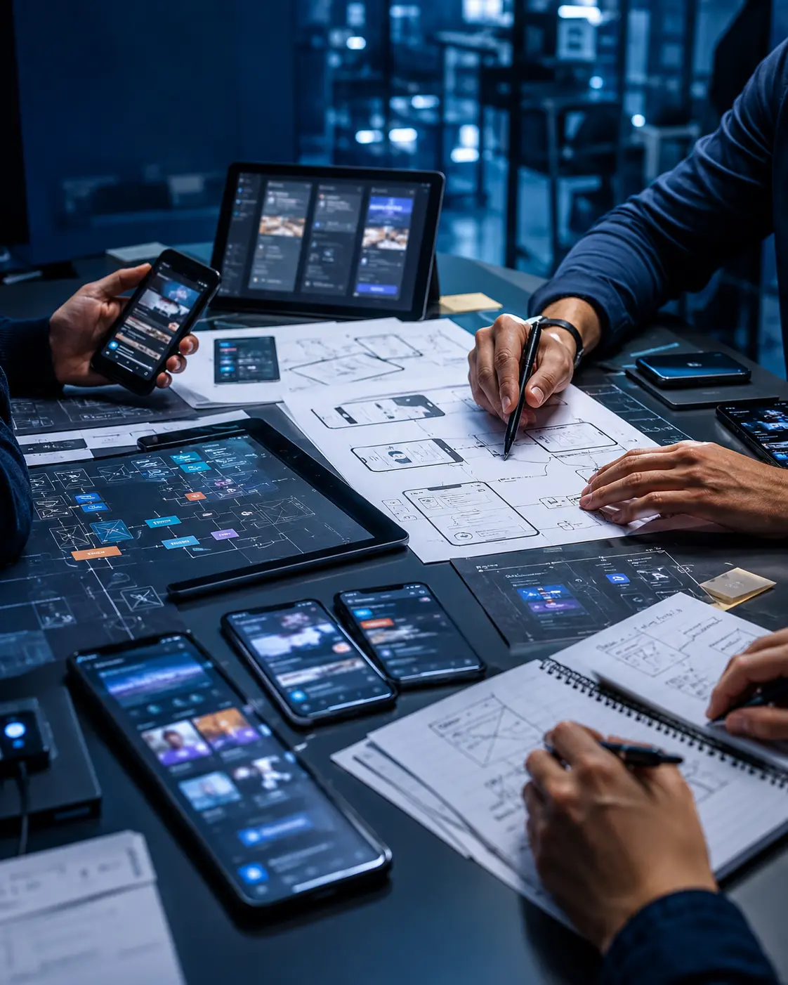 Mobile app development interface