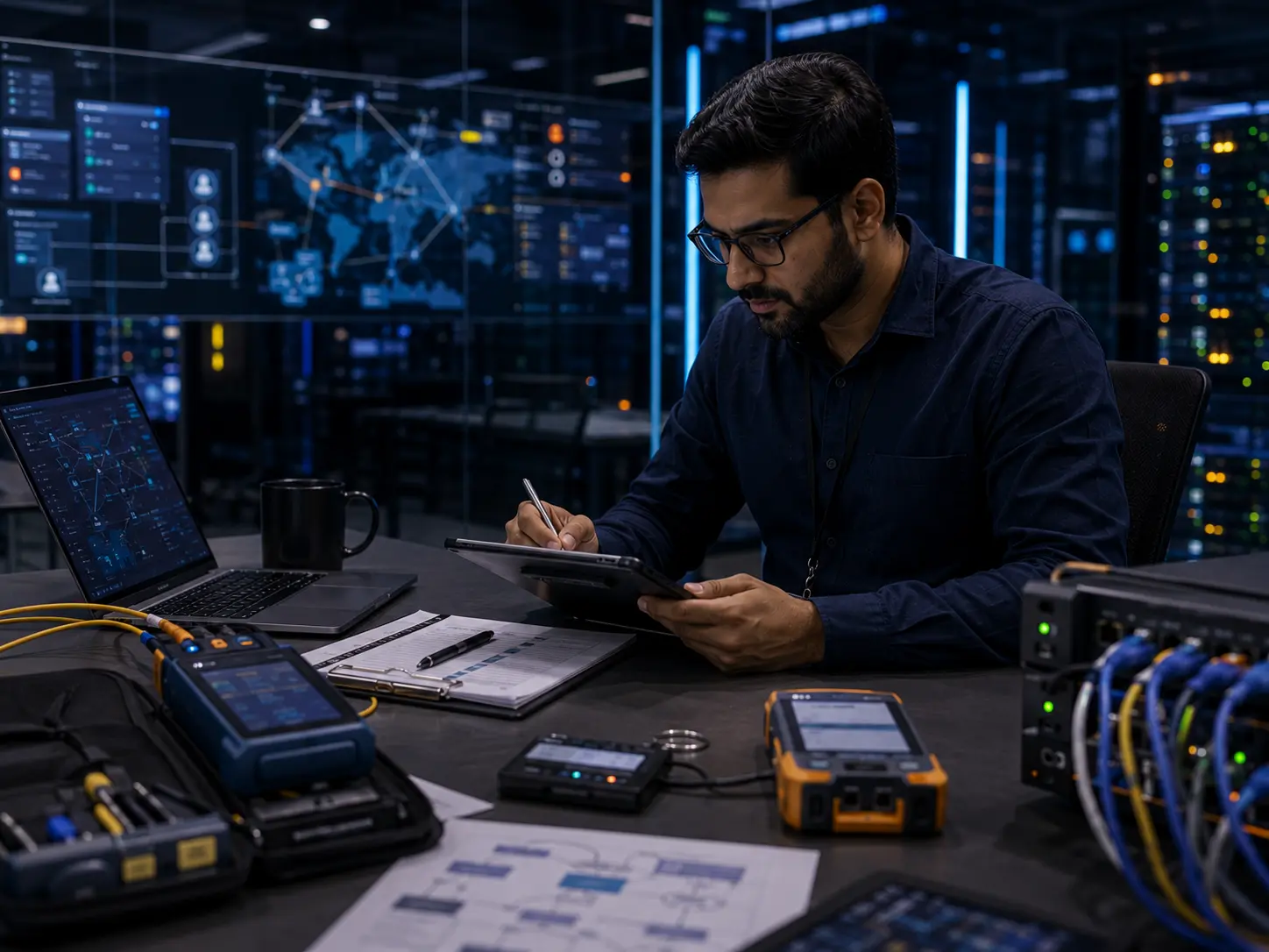 Network issue monitoring dashboard