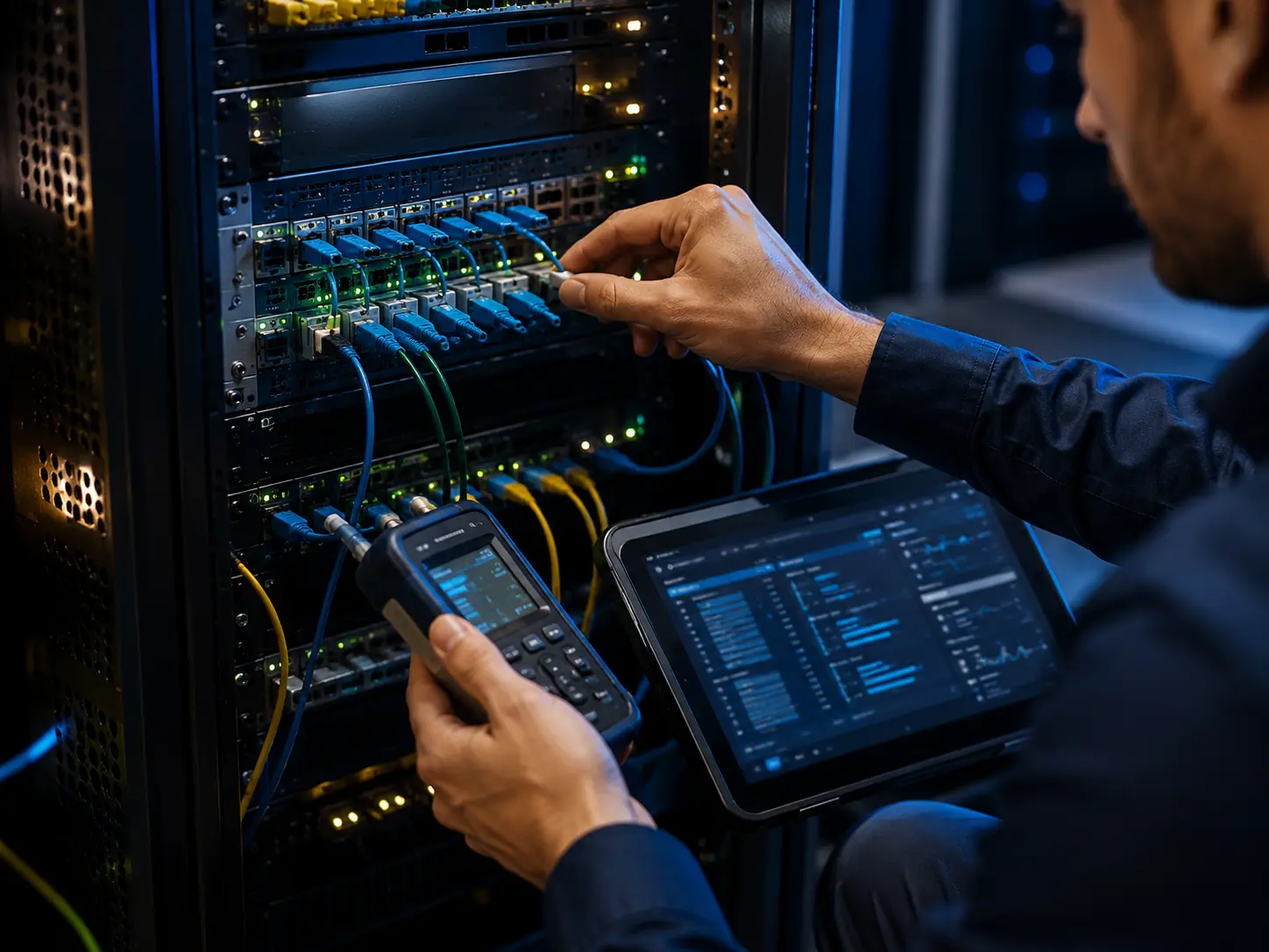 Server room and network restoration