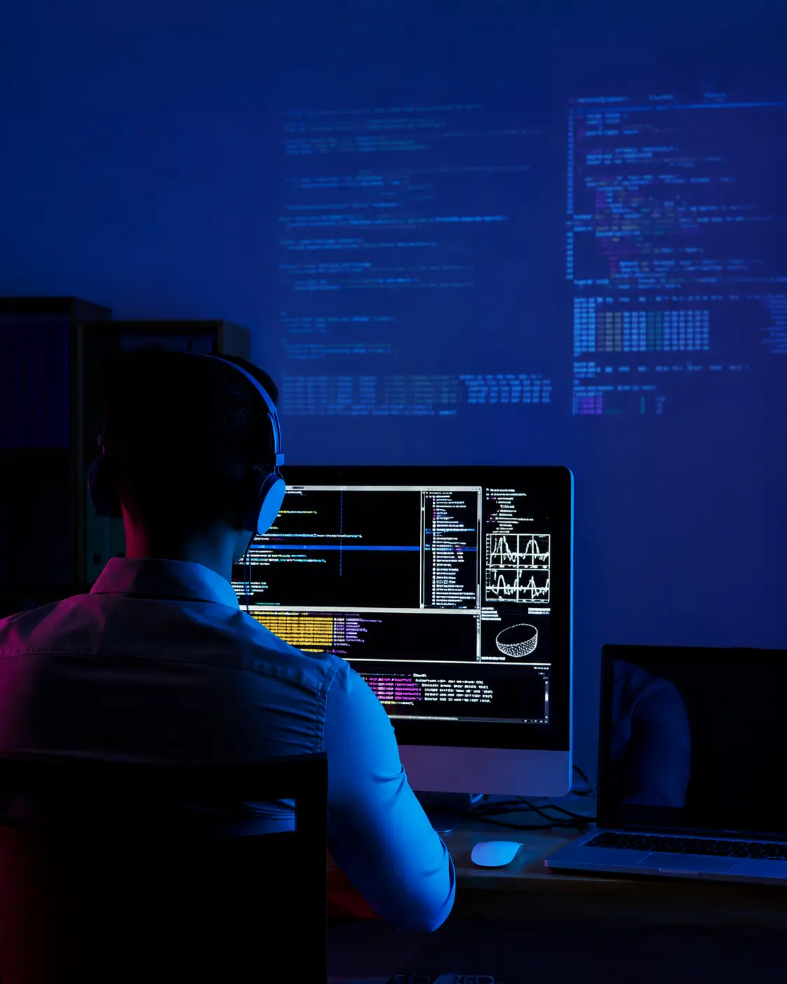 Software engineering team working on modern application systems