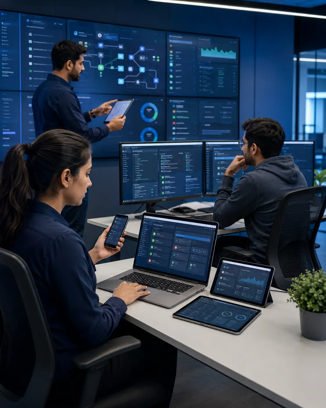Quality assurance and software testing workspace